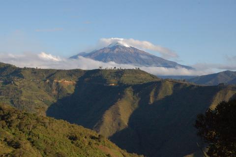 Nevado del Huila volcano and landscape, Colombia