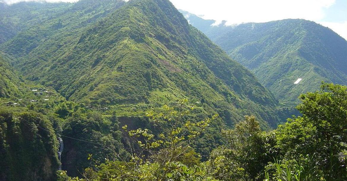 Landscape near Baños, Ecuador