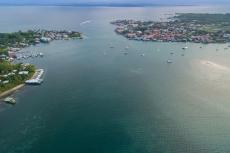 Aerial view over Bocas del Toro, Panama