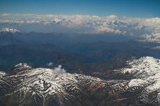 Aerial view of the Andes Mountains, South America
