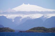 Melimoyu Volcano panorama, Aysén Region, Chile