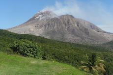 Soufriere Hills volcano on the Caribbean Island of Montserrat